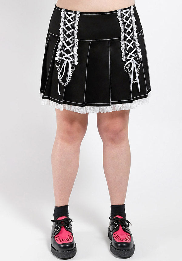 Lolita [Black/White] | PLEATED SKIRT*
