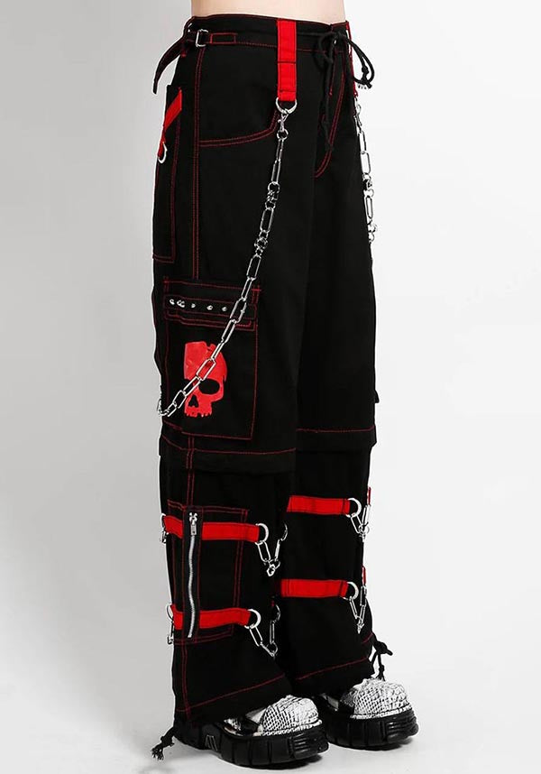 Tripp NYC - Skull Red Zip Off Pants - Buy Online Australia