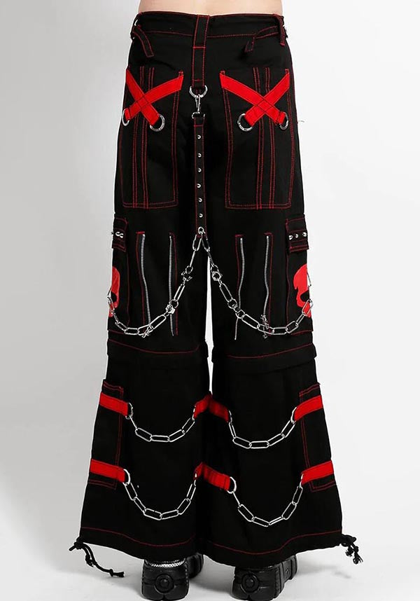 Skull [Red] | ZIP OFF PANTS