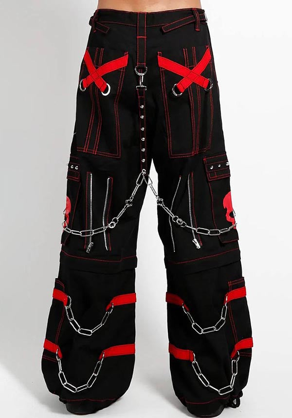 Skull [Red] | ZIP OFF PANTS