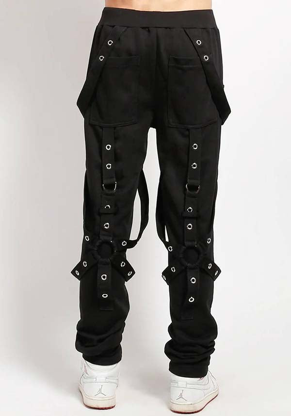 【XU】【TRIPP NYC】HARNESS DARK STREET PANTS Tripp NYC Harness Dark Street Pants for Stylish Comfort