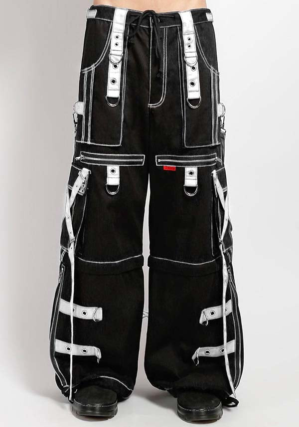 X-Strap Zip Off [Black/White] | PANTS
