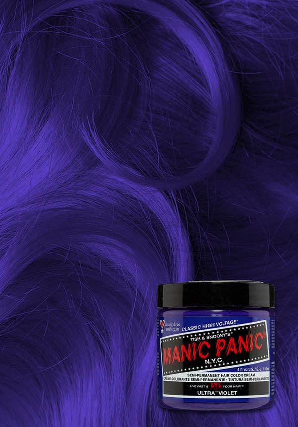Ultra Violet | CLASSIC COLOUR - Beserk - all, blue, clickfrenzy15-2023, cosmetics, cpgstinc, discountapp, dye, ebaymp, fp, hair blue, hair colour, hair dye, hair products, labelvegan, manic panic, manic panic hair, purple, vegan, violet