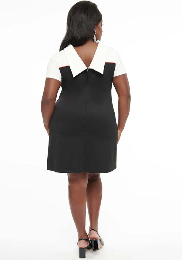 Pumpkin [Black &amp; Orange] Pocket | SHIFT DRESS