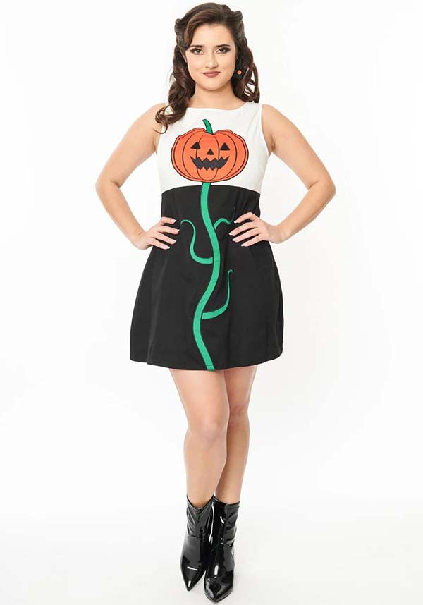 Pumpkin [Black & White] Head | SHIFT DRESS*