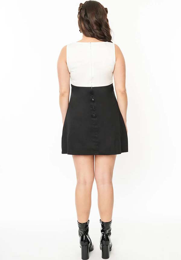 Pumpkin [Black & White] Head | SHIFT DRESS**