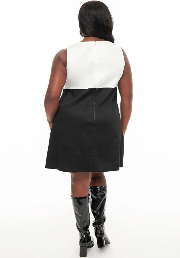 Pumpkin [Black & White] Head | SHIFT DRESS**