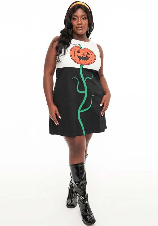 Pumpkin [Black & White] Head | SHIFT DRESS*