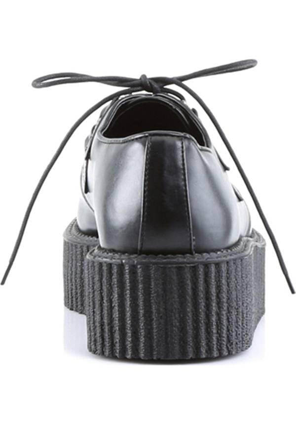 V-CREEPER-502 [Black] | PLATFORM CREEPERS [PREORDER] - Beserk - all, black, clickfrenzy15-2023, creeper, creepers, demonia, demonia shoes, discountapp, flats, flats [preorder], fp, labelpreorder, labelvegan, mens shoes, platforms, platforms [preorder], pleaserimageupdated, ppo, preorder, shoes, vegan