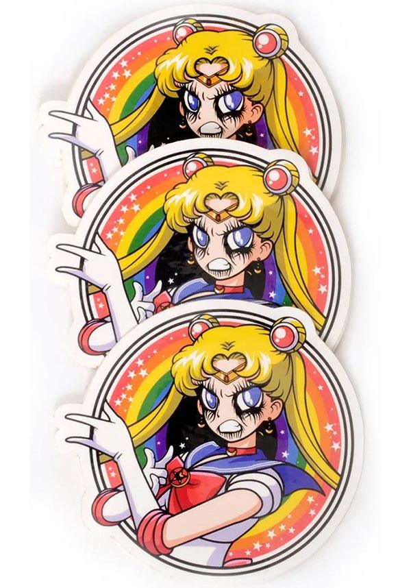 Metal Sailor Moon | CUT VINYL STICKER - Beserk - all, christmas gift, christmas gifts, clickfrenzy15-2023, discountapp, fp, gift, gift idea, gift ideas, gifts, googleshopping, gothic homewares, homeware, homewares, jan23, metal, office and stationery, office homewares, pop culture, pop culture collectables, pop culture homewares, popculture, R260123, sailor moon, sailor scouts, stationery, sticker, stickers, VE1115