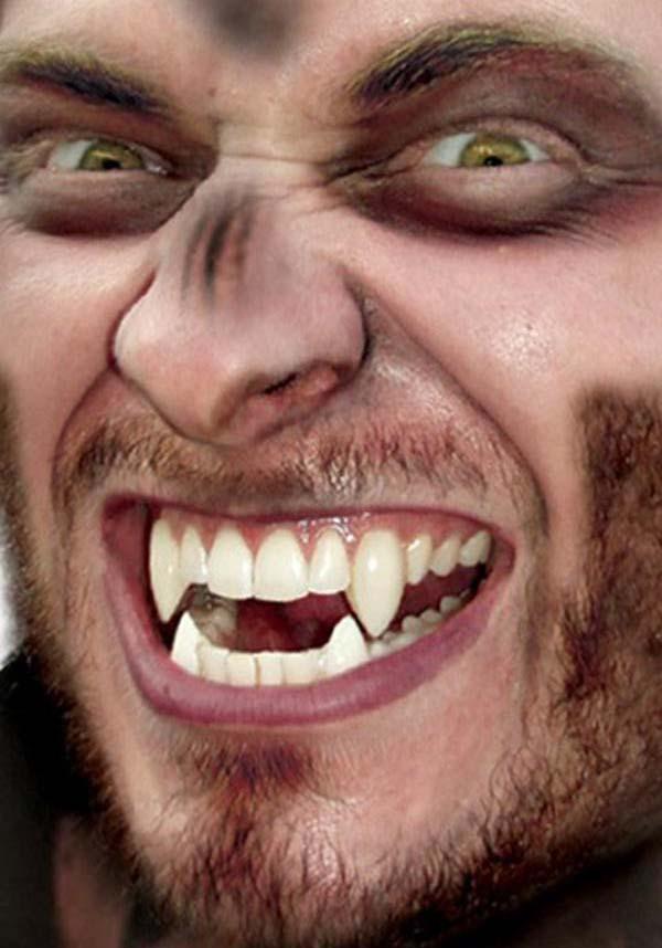 Werewolf Deluxe [CLASSIC & SMALL] | CUSTOM FANGS - Beserk - all, clickfrenzy15-2023, cosmetics, cosplay, costume, cpgstinc, discountapp, fake teeth, false teeth, fangs, fp, halloween, halloween costume, halloween makeup, special fx makeup, teeth, vampire, wolf