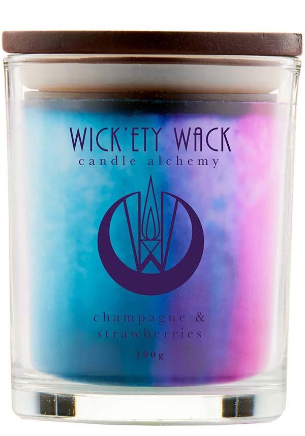 Champagne & Strawberries | CANDLE [MEDIUM]* - Beserk - all, apr18, aroma, aroma therapy, candle, candles, champagne, christmas gifts, clickfrenzy15-2023, cpgstinc, discountapp, eofy2023, eofy2023fri23-25, gift, gift idea, gift ideas, gifts, home, homeware, homewares, labelvegan, medium candle, mothersday, mothersdayselfcare, repriced040423, sale, scented candle, sickly, strawberries, strong scent, sweet, valentine, valentines, valentines day, valentines gifts, vegan, wax, wickety wack