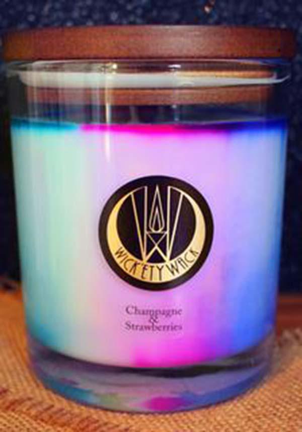 Champagne & Strawberries | CANDLE [MEDIUM]* - Beserk - all, apr18, aroma, aroma therapy, candle, candles, champagne, christmas gifts, clickfrenzy15-2023, cpgstinc, discountapp, eofy2023, eofy2023fri23-25, gift, gift idea, gift ideas, gifts, home, homeware, homewares, labelvegan, medium candle, mothersday, mothersdayselfcare, repriced040423, sale, scented candle, sickly, strawberries, strong scent, sweet, valentine, valentines, valentines day, valentines gifts, vegan, wax, wickety wack