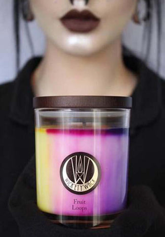 Fruit Loops | CANDLE [MEDIUM] - Beserk - all, aroma, aroma therapy, candle, candles, christmas gifts, clickfrenzy15-2023, cpgstinc, discountapp, fp, fruit, gift, gift idea, gift ideas, gifts, home, homeware, homewares, jun18, labelvegan, loops, medium, medium candle, repriced040423, scented candle, sickly, strong scent, sweet, valentine, valentines, valentines day, vegan, wax, wickety wack