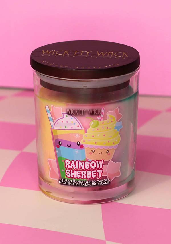 Wick’ety Wack Rainbow Sherbet Candle Medium Buy Online Australia