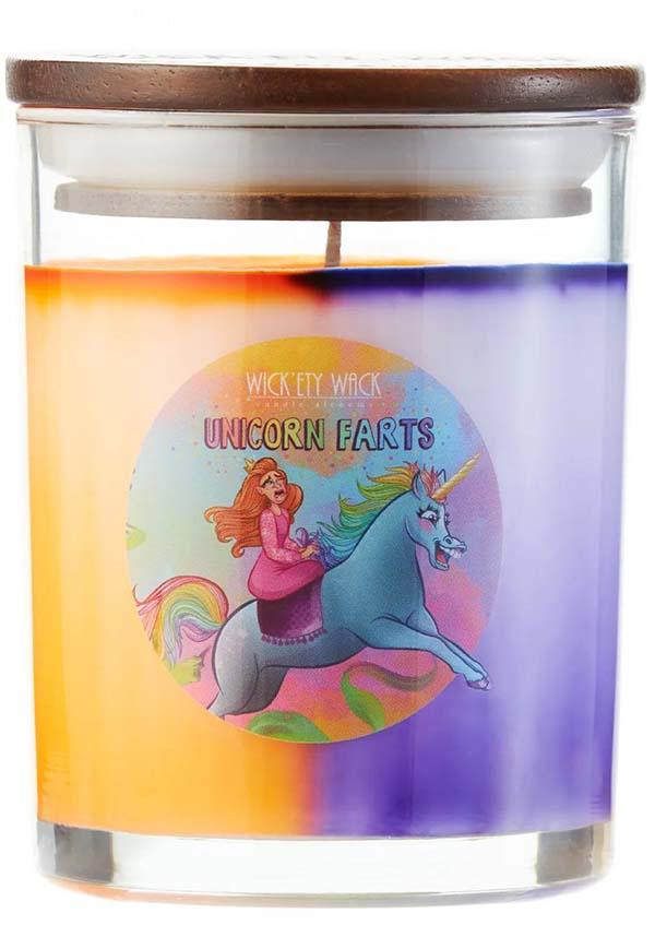 Unicorn Farts | CANDLE [MEDIUM] - Beserk - all, aroma, aroma therapy, candle, candles, christmas gifts, clickfrenzy15-2023, cpgstinc, discountapp, fp, gift, gift idea, gift ideas, gifts, home, homeware, homewares, jul18, labelvegan, medium, medium candle, mothersday, mothersdayselfcare, repriced040423, scented candle, sickly, strong scent, sweet, unicorn, vegan, wax, wickety wack