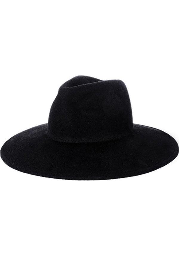 Witch Brimmed | HAT - Beserk - accessories, all, best seller, black, brim, clickfrenzy15-2023, discountapp, fp, goth, goth summer, gothic, grunge, hat, hats, hats and hair, ladies, monochrome, renaissance, restyle, summer, summer goth, summer hats
