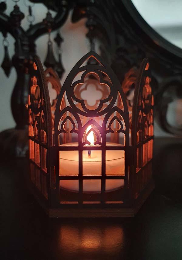 Cathedral | TEALIGHT HOLDER - Beserk - all, architecture, candle holder, cathedral, christmas decoration, christmas gift, christmas gifts, church, clickfrenzy15-2023, dark academia, discountapp, fp, gift, gift idea, gift ideas, gifts, googleshopping, goth, goth homeware, gothic, gothic gifts, gothic homeware, gothic homewares, home, homeware, homewares, mothers day, mothersday, oct22, r191022, WX1107