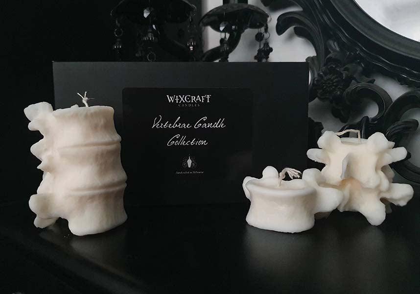 Vertebrae | CANDLE COLLECTION - Beserk - all, apr22, bone, bones, candle, candles, christmas gifts, clickfrenzy15-2023, discountapp, fp, gift, gift idea, gift ideas, gifts, gothic gifts, gothic homeware, gothic homewares, halloween homeware, halloween homewares, home, homeware, homewares, mens gifts, mothersday, mothersdayselfcare, R070422, WX027