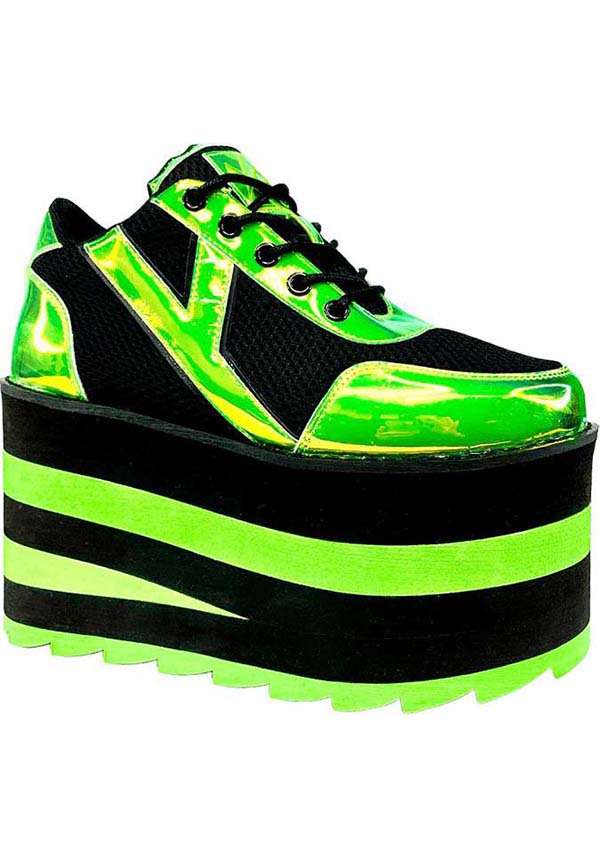 Green platform hotsell shoes
