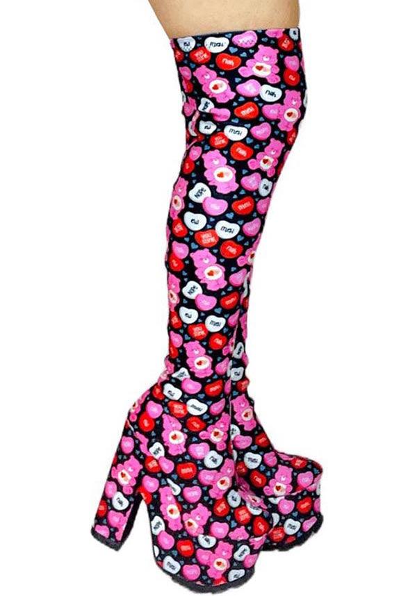 Labyrinth Care Bears Valentine [Black/Pink] | BOOTS*