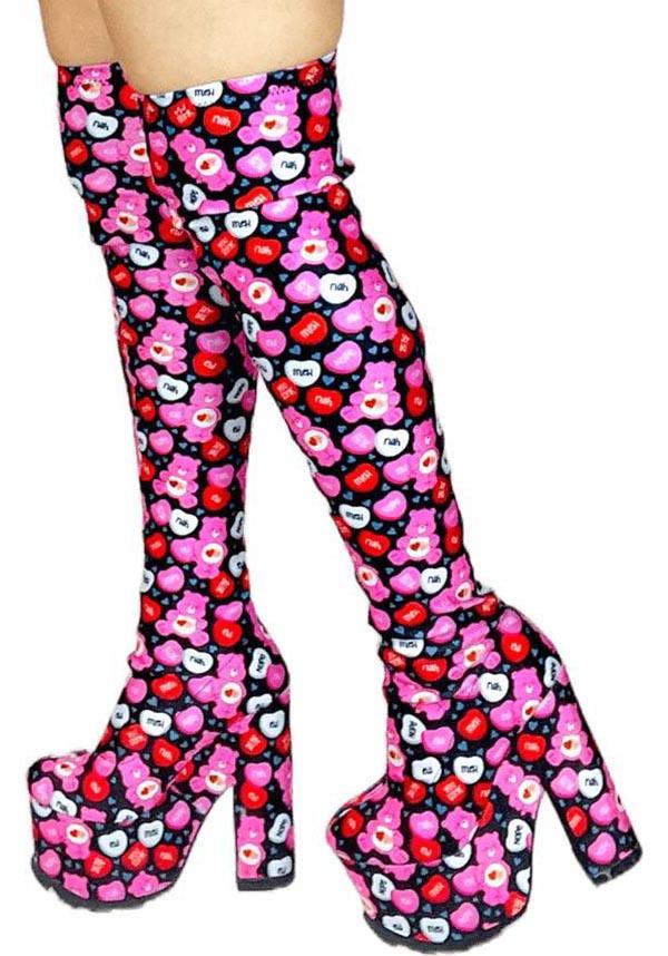 Labyrinth Care Bears Valentine [Black/Pink] | BOOTS**