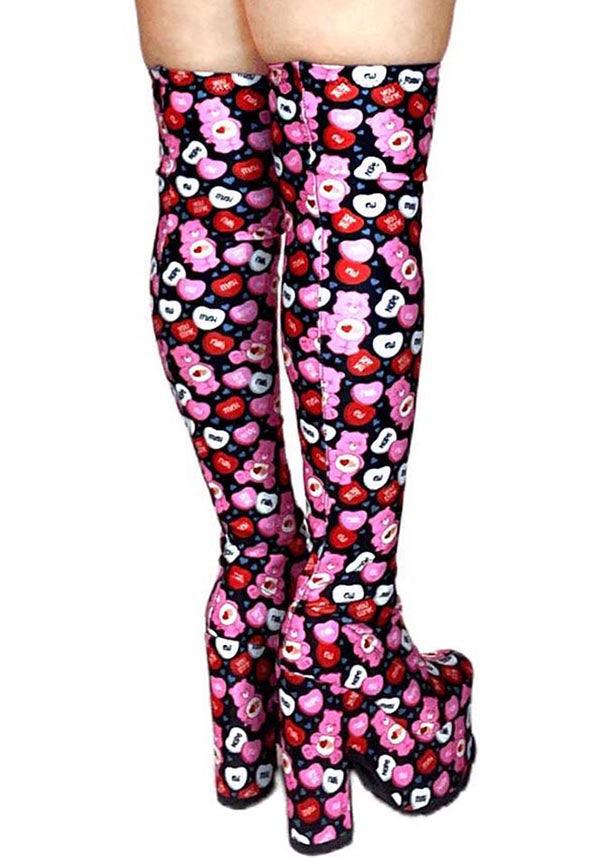 Labyrinth Care Bears Valentine [Black/Pink] | BOOTS**