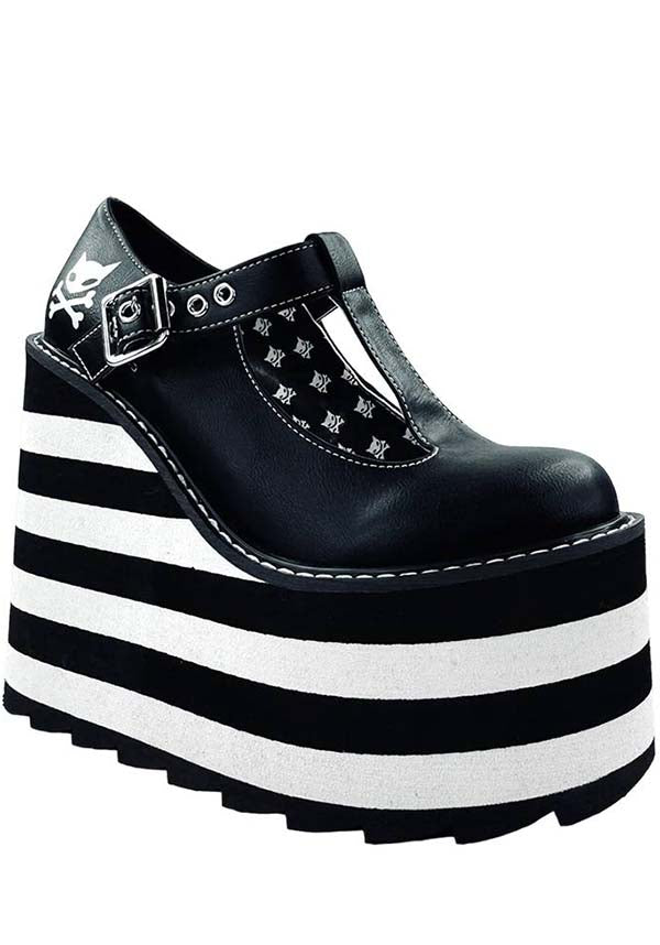 Moxie [Black/White] | PLATFORM BOOTS*