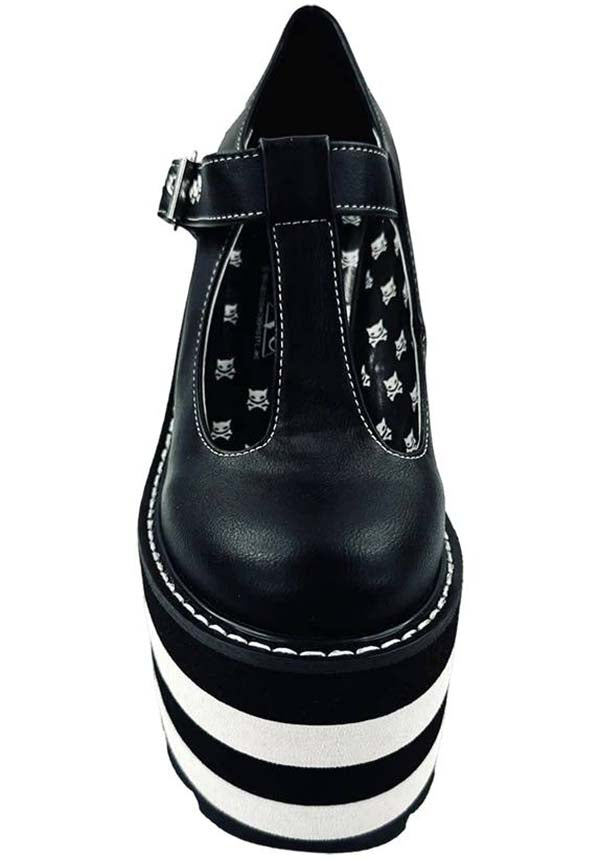 Moxie [Black/White] | PLATFORM BOOTS*