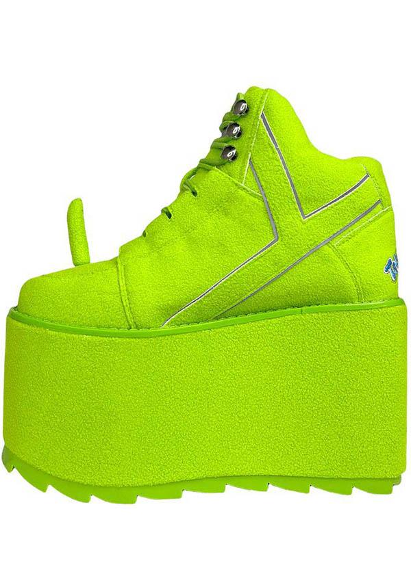 Qozmo Dipsy | TELETUBBIES PLATFORMS** - Beserk - all, bright green, clickfrenzy15-2023, colour:green, cyber, cyberpunk, discountapp, festival, finalsale, green, harajuku, high top, in stock, instock, kawaii, labelinstock, labelsale, labelvegan, mysterypack2023, platform, platforms, platforms [in stock], pop culture, pop culture collectables, R180922, sale, sale shoes, sep22, Sept, shoes, teletubbies, vegan, YR78786, yru