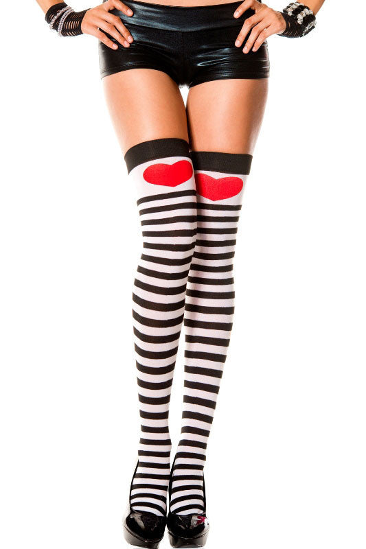 Sweetheart Striped | THIGH HIGHS* at $9.95 only from Beserk