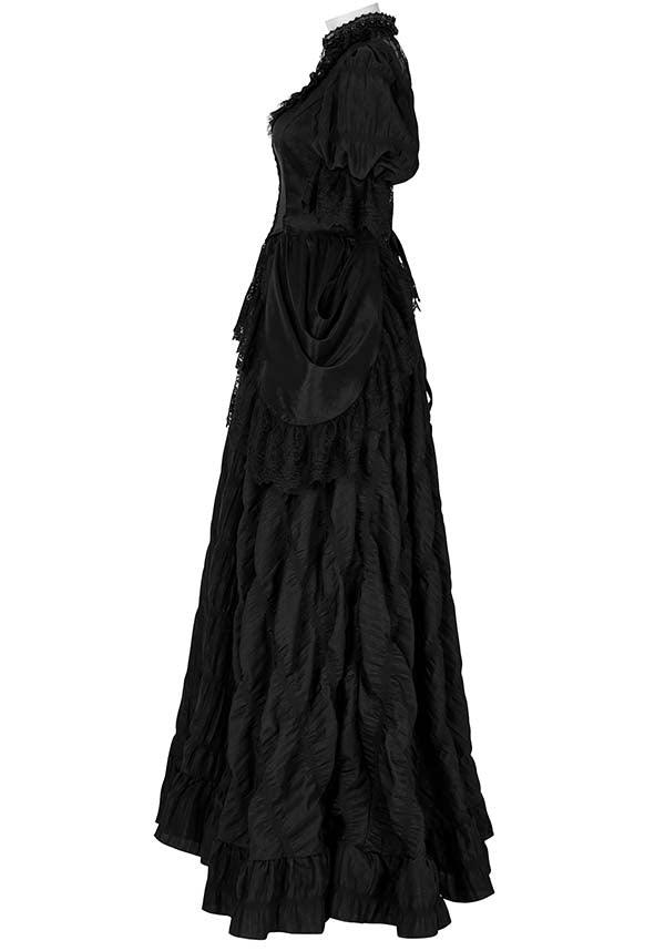 Victorian Gorgeous Dress | EVENING GOWN - Beserk - all, all clothing, all ladies, all ladies clothing, apr23, black, clothing, discountapp, dress, dresses, formal, formal wear, fp, googleshopping, goth, gothic, gown, lace, lacey, ladies, ladies clothing, ladies dress, ladies dresses, long dress, maxi dress, medieval, pearls, plus size, PR240323, prom dress, punk rave, punkrave, R160423, renaissance, steampunk, velvet, victorian, Victorian dress, wedding, womens dress, womens dresses