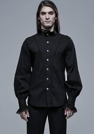 Chlorine [Black] | BUTTON-UP SHIRT