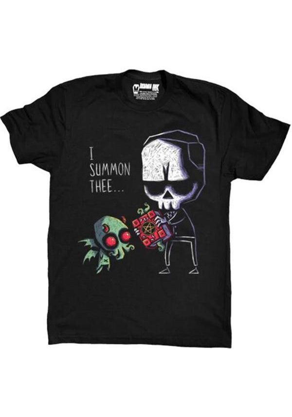 I Summon Thee | T-SHIRT - Beserk - all, all clothing, all ladies, all ladies clothing, black, clickfrenzy15-2023, clothing, cthulhu, discountapp, edgy, emo, fp, gothic, ladies, ladies clothing, mens, mens clothing, mens shirt, mens tops, monster, oct19, plus size, pricematchedsg, punk, repriced230323, skull, skulls, tshirt, tshirts and tops