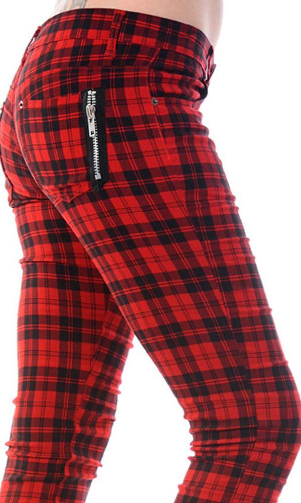 Red Check | SKINNY JEANS* at $48.95 only from Beserk