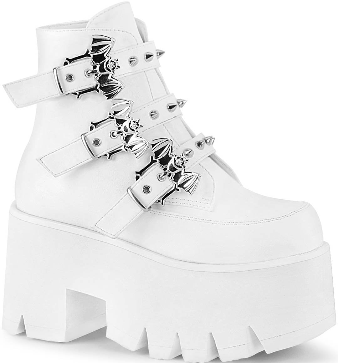 ASHES-55 [White] | PLATFORM BOOTS [IN STOCK]** at $155 only from Beserk