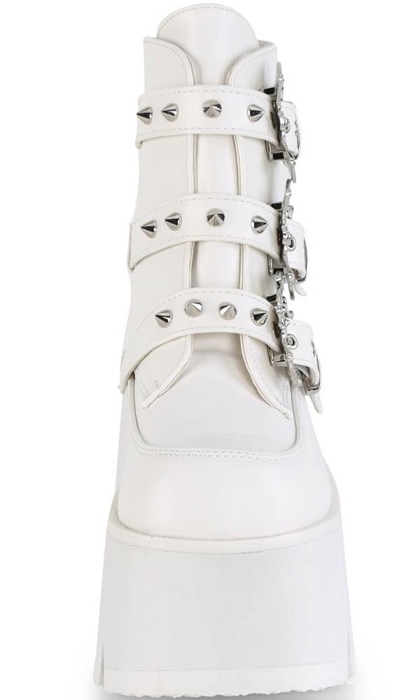 ASHES-55 [White] | PLATFORM BOOTS [IN STOCK]** at $155 only from Beserk