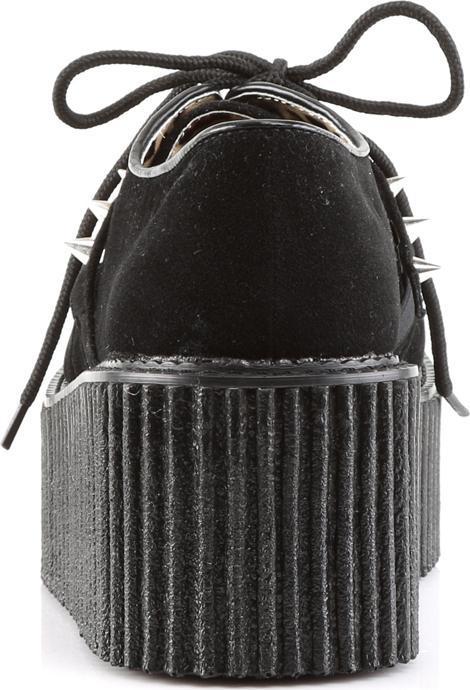 CREEPER-206 [Black Suede] | PLATFORM CREEPERS [IN STOCK]* at $77 only from Beserk