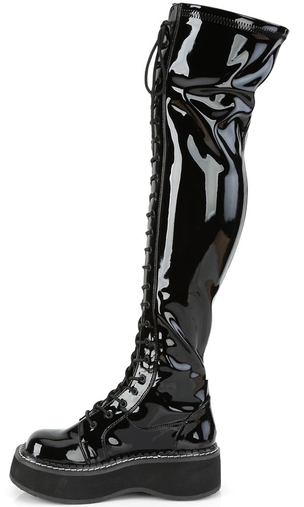 EMILY-375 [Black Patent] | BOOTS [IN STOCK]* at $121 only from Beserk