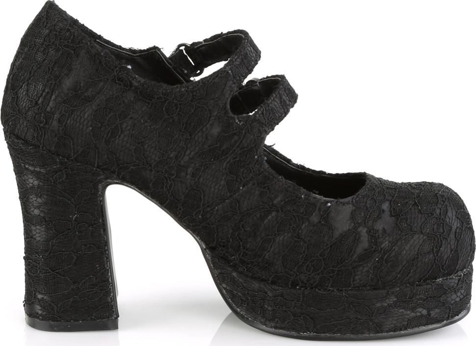 GOTHIKA-09 [Black Lace] | PLATFORM HEELS [IN STOCK]** at $106 only from Beserk