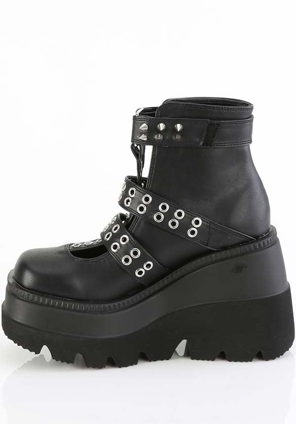 SHAKER-62 [Black] | PLATFORM BOOTS [PREORDER] - Beserk - all, ankle boots, black, boot, boots, boots [preorder], clickfrenzy15-2023, demonia, demonia shoes, discountapp, fp, googleshopping, goth, gothic, labelpreorder, labelvegan, mar23, platform [preorder], platform boots, platforms [preorder], ppo, preorder, punk, shoes, vegan