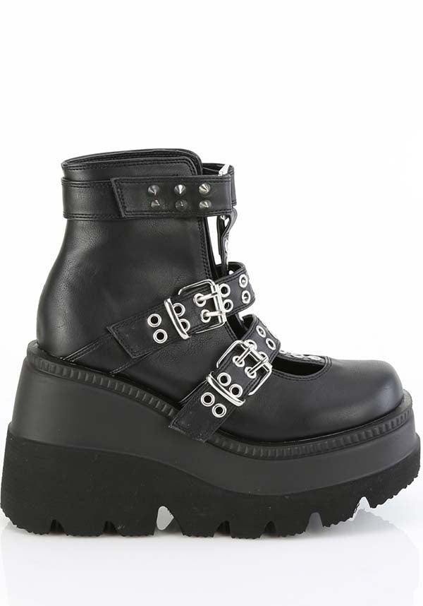 SHAKER-62 [Black] | PLATFORM BOOTS [PREORDER] - Beserk - all, ankle boots, black, boot, boots, boots [preorder], clickfrenzy15-2023, demonia, demonia shoes, discountapp, fp, googleshopping, goth, gothic, labelpreorder, labelvegan, mar23, platform [preorder], platform boots, platforms [preorder], ppo, preorder, punk, shoes, vegan
