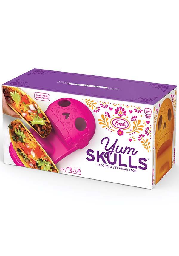 Yum Skulls | TACO HOLDER SET - Beserk - all, apr23, christmas gift, christmas gifts, cpgstinc, discountapp, fp, gift, gift idea, gift ideas, gifts, googleshopping, goth, goth homeware, goth homewares, gothic, gothic gifts, gothic homeware, gothic homewares, halloween homeware, halloween homewares, home, homeware, homewares, isalbi, isgift, ISINV1152976, kitchen, mens gift, mens gifts, mothers day, mothersday, novelty, R190423, skull, skulls
