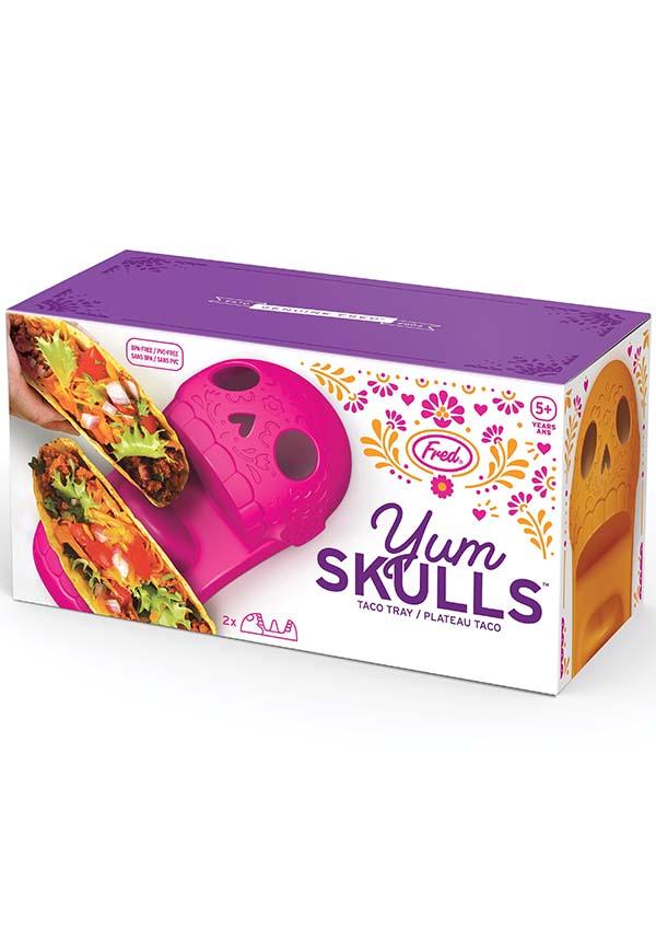 Yum Skulls | TACO HOLDER SET - Beserk - all, apr23, christmas gift, christmas gifts, cpgstinc, discountapp, fp, gift, gift idea, gift ideas, gifts, googleshopping, goth, goth homeware, goth homewares, gothic, gothic gifts, gothic homeware, gothic homewares, halloween homeware, halloween homewares, home, homeware, homewares, isalbi, isgift, ISINV1152976, kitchen, mens gift, mens gifts, mothers day, mothersday, novelty, R190423, skull, skulls