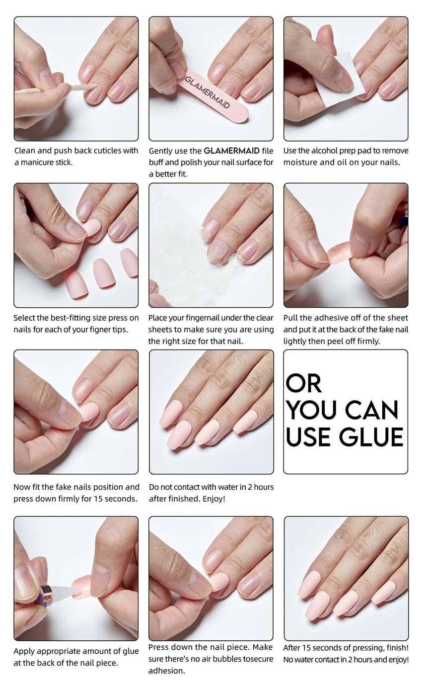 Star Chain [Almond] | PRESS ON NAILS - Beserk - accessories, all, apr23, black, black and white, cosmetics, crescent moon, discountapp, fake, fake nails, false nails, fp, galaxy, GLDFBE20230313, googleshopping, ladies accessories, moon, moon phase, nail, nail art, nail artist, pentagram, press on, R200423, star, stars, triple goddess, triple moon, witchy