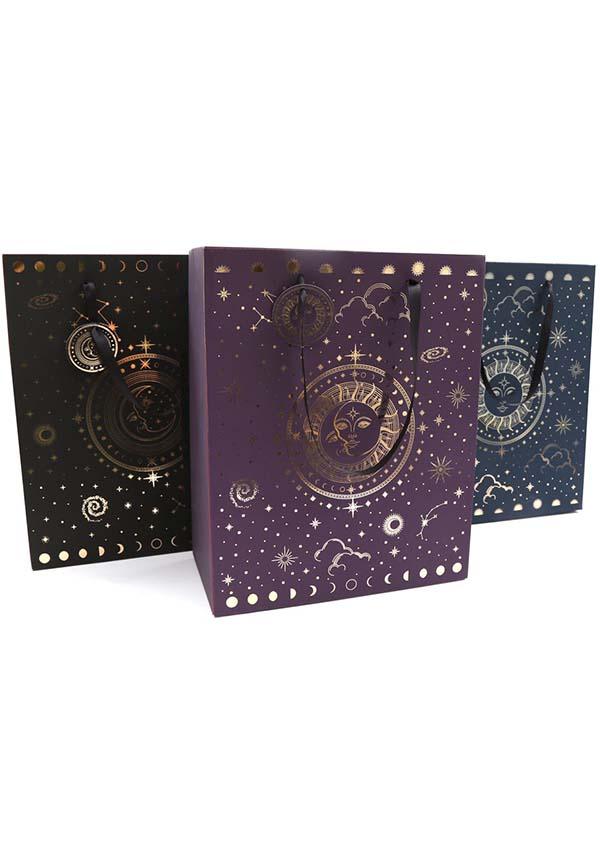Sun and Moon [Large] | GIFT BAG - Beserk - accessories, all, apr23, bag, bags, christmas gift, christmas gifts, crescent moon, discountapp, fp, gift, gift bag, gift idea, gift ideas, gifts, gold, googleshopping, goth, gothic, gothic accessories, moon, moon phase, mothers day, mothersday, R160423, reusable, reusable bag, SD664841, somethingdifferent, star, stars, sun