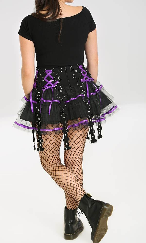 Chai [Black/Purple] | MINI SKIRT** at $57 only from Beserk