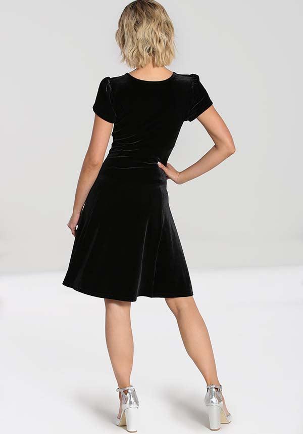 Black velvet deals morticia dress