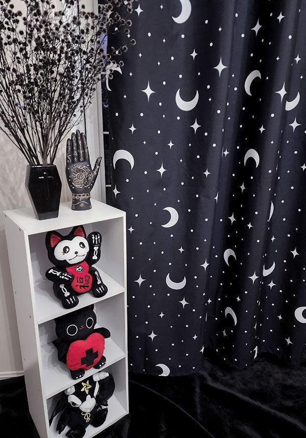 Celestial Magick | CURTAIN - Beserk - all, apr23, christmas gift, christmas gifts, clickfrenzy15-2023, crescent moon, curtain, discountapp, exclusive, fp, gift, gift idea, gift ideas, gifts, goth homeware, goth homewares, gothic gifts, gothic homeware, gothic homewares, HBHW220100, hells blankets, home, homeware, homewares, house, housewarming, labelexclusive, mens gifts, moon, moon phase, mothers day, mothersday, R020423, star, stars