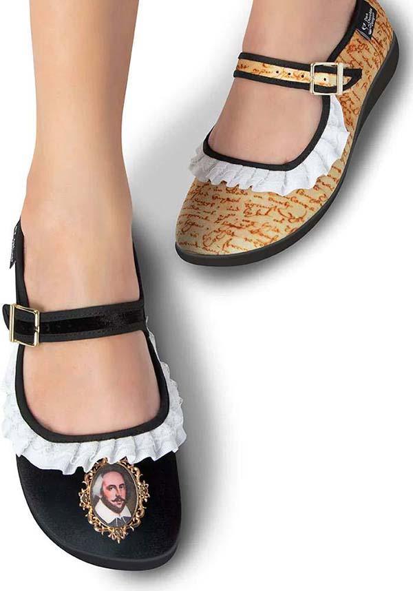 Shakespeare | FLATS* - Beserk - all, all ladies, black, black and white, clickfrenzy15-2023, cpgstinc, discountapp, eofy2023, eofy2023thur22-20, feb23, flats, flats [in stock], frill, googleshopping, HC69625, hot chocolate, in stock, instock, labelinstock, labelvegan, ladies, mary jane, mary janes, poppincandy, poppingcandy, R050223, sale, shakespeare, shoe, shoes, tan, vegan, white